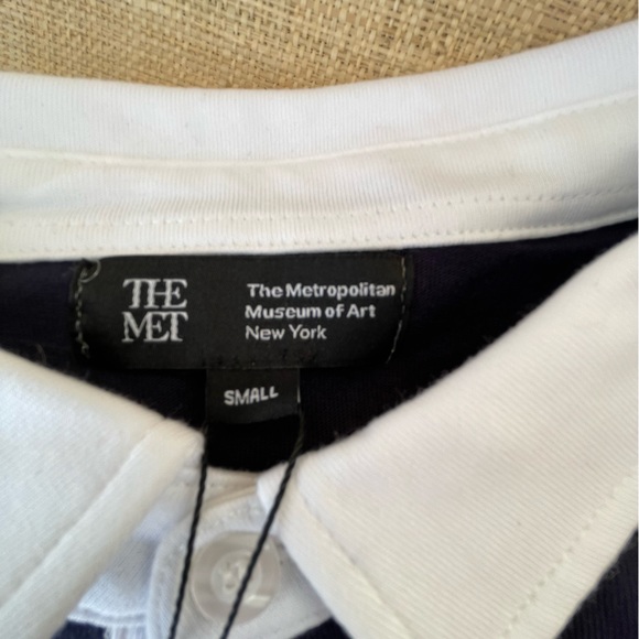 MOMA NY heraldic long sleeved Rugby Shirt, navy + gold. NWT - Picture 2 of 4